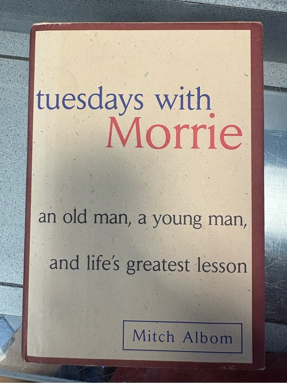 Tuesdays with Morrie Mitch Albom Hardcover 1997 Doubleday 1st Ed Dust Jacket